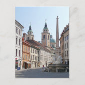 Slovenië - Ljubljana - Carniole Fountain (1751) Briefkaart (Voorkant)