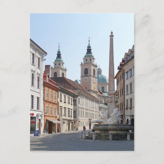 Slovenië - Ljubljana - Carniole Fountain (1751) Briefkaart (Voorkant)