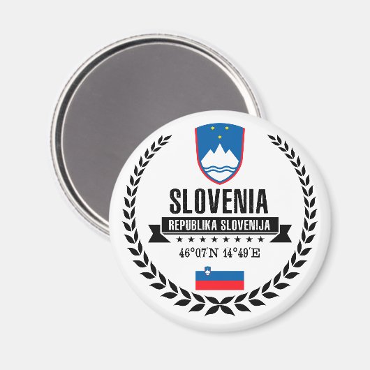 Slovenië Magneet (Voorkant / Achterkant)