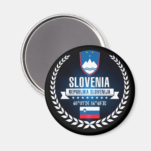 Slovenië Magneet (Voorkant / Achterkant)