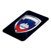 Slovenië Metallic Emblem Magneet (Linkerzijde)