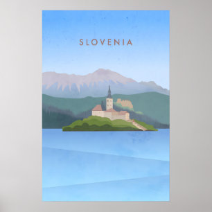 Slovenië Minimale Reisposter Poster