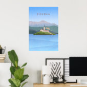 Slovenië Minimale Reisposter Poster (Thuiskantoor)