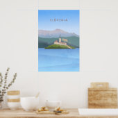 Slovenië Minimale Reisposter Poster (Keuken)