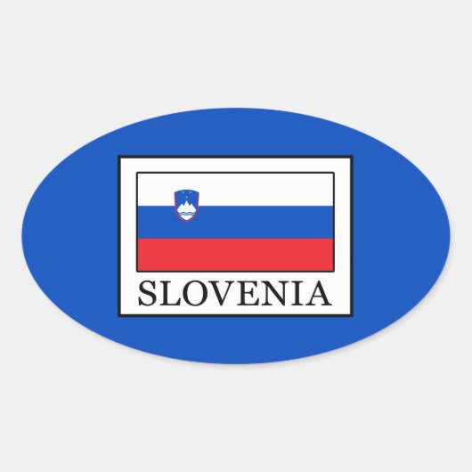 Slovenië Ovale Sticker (Voorkant)
