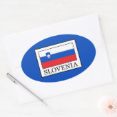 Slovenië Ovale Sticker (Envelop)