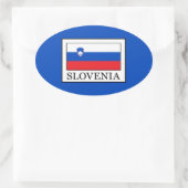Slovenië Ovale Sticker (Tas)