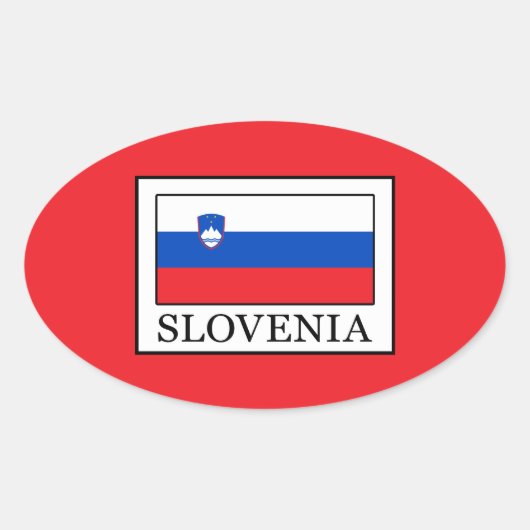 Slovenië Ovale Sticker (Voorkant)