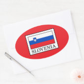 Slovenië Ovale Sticker (Envelop)