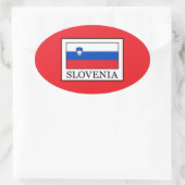 Slovenië Ovale Sticker (Tas)