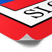 Slovenië Poster (Hoek)