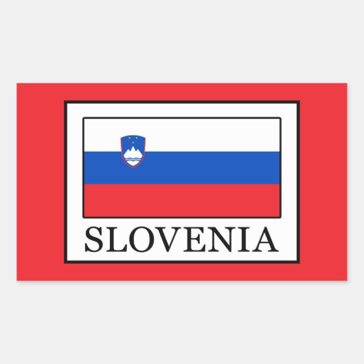 Slovenië Rechthoekige Sticker (Voorkant)