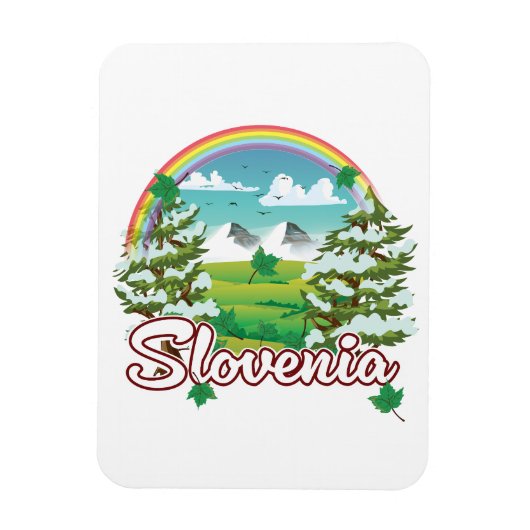 Slovenië Reizen logo Magneet (Verticaal)
