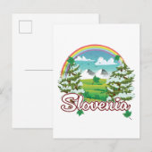 Slovenië Reizen logo Uitnodiging Briefkaart (Voorkant / Achterkant)