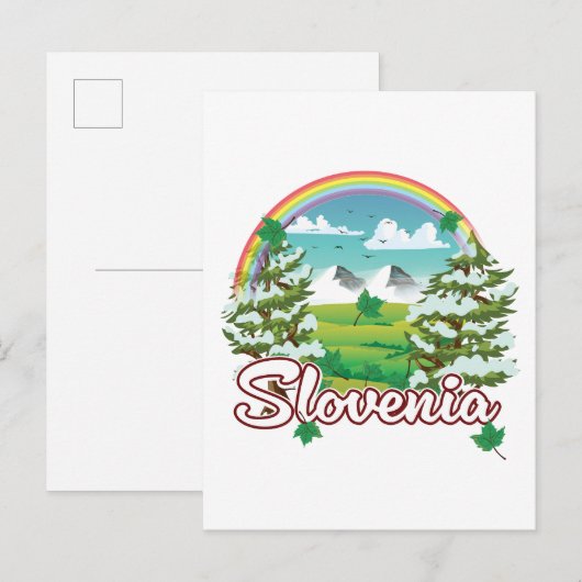 Slovenië Reizen logo Uitnodiging Briefkaart (Voorkant / Achterkant)