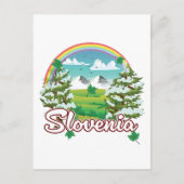Slovenië Reizen logo Uitnodiging Briefkaart (Voorkant)