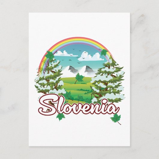 Slovenië Reizen logo Uitnodiging Briefkaart (Voorkant)