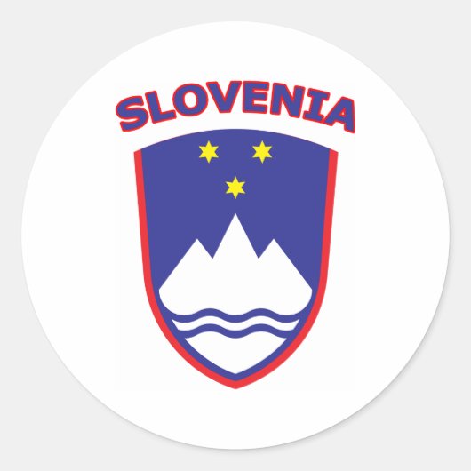 Slovenië Ronde Sticker (Voorkant)