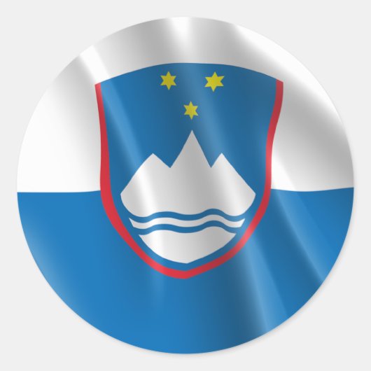 SLOVENIË RONDE STICKER (Voorkant)