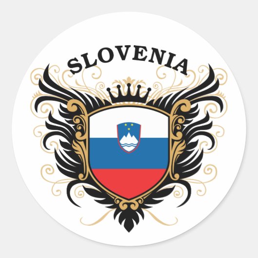 Slovenië Ronde Sticker (Voorkant)