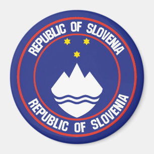 Slovenië Round Emblem Magneet