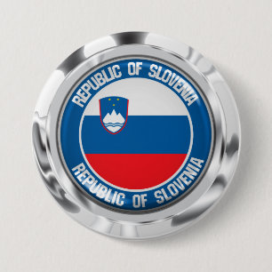 Slovenië Round Emblem Ronde Button 7,6 Cm