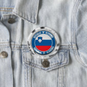 Slovenië Round Emblem Ronde Button 7,6 Cm (In situ)