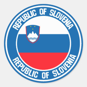 Slovenië Round Emblem Ronde Sticker