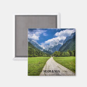 Slovenië, schilderachtig foto met Alpen Magneet (Voorkant / Achterkant)