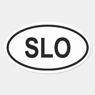 Slovenië "SLO" Ovale Sticker