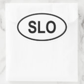 Slovenië "SLO" Ovale Sticker (Tas)