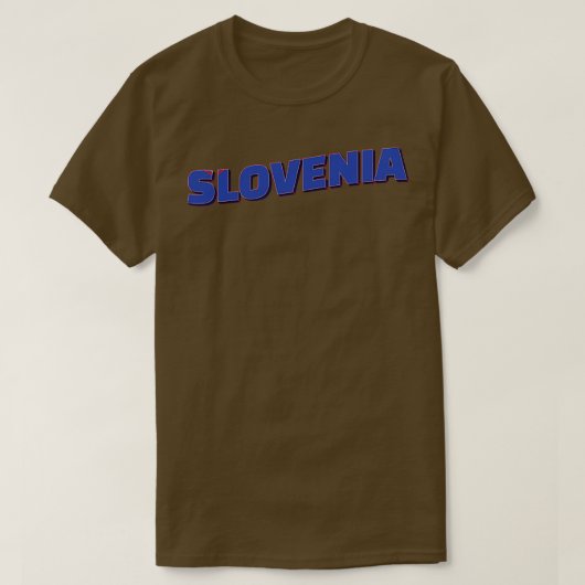 Slovenië stijl retro souvenir 2 t-shirt (Design voorkant)