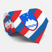 Slovenië Stropdassen, mode Slovenië Vlaggenbedrijf Stropdas (Opgerold)
