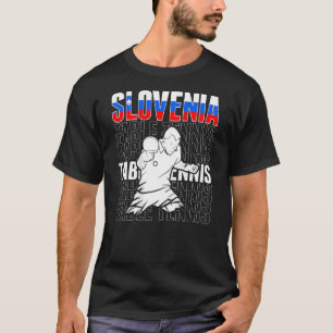 Slovenië Table Tennis Support Slovenian Ping Pong T-shirt