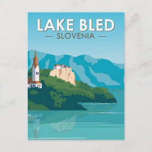 Slovenië Travel Reis Travel Art  Briefkaart