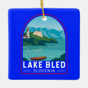 Slovenië Travel Reis Travel Art  Keramisch Ornament