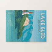 Slovenië Travel Reis Travel Art Legpuzzel (Horizontaal)