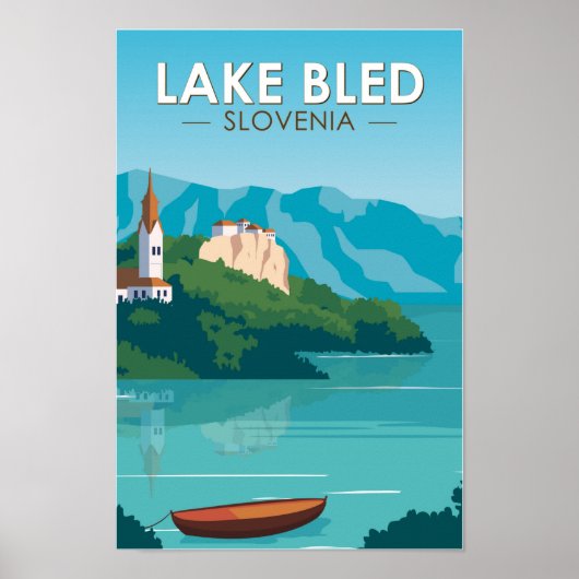 Slovenië Travel Reis Travel Art  Poster (Voorkant)