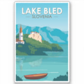 Slovenië Travel Reis Travel Art  Sticker (Voorkant)