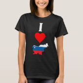 Slovenië Vertical I Love Slovenian Flag Map Womens T-shirt (Voorkant)