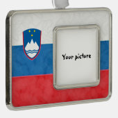 Slovenië Verzilverd Omlijst Ornament (Rechts)