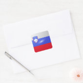 Slovenië vierkante glossy vlag sticker (Envelop)