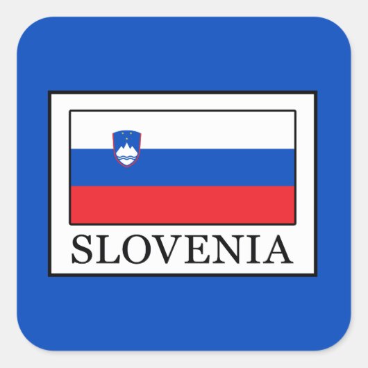 Slovenië Vierkante Sticker (Voorkant)