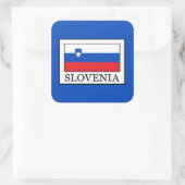 Slovenië Vierkante Sticker (Tas)