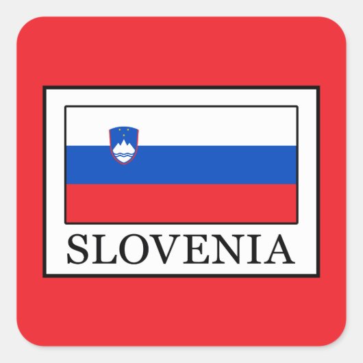 Slovenië Vierkante Sticker (Voorkant)