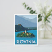 Slovenië Vintage Kunst Reizen Briefkaart (Staand voorkant)