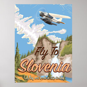 Slovenië vintage reisposter poster