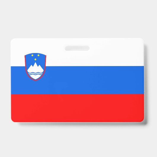 Slovenië Vlag Badge (Voorzijde)