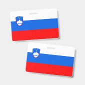 Slovenië Vlag Badge (Voor- en achterkant)