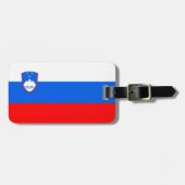 Slovenië vlag bagagelabel (Voorkant horizontaal)